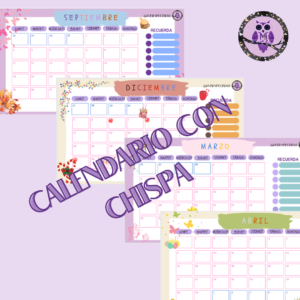 Calendario con chispa 📅✨