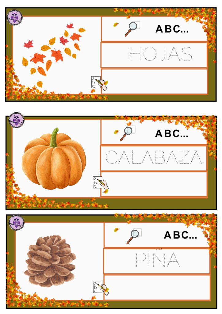 Vocabulario de otoño